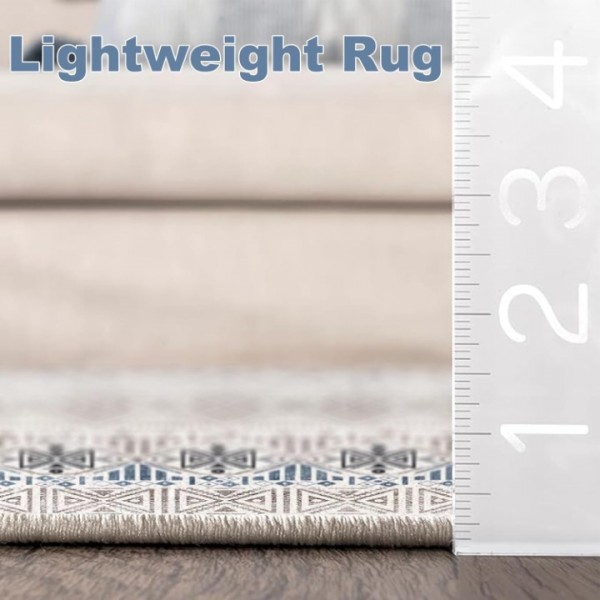 stusgo 160x230cm Vintage Carpet Mat for Bedroom Kitchen Living Room, Non-Slip Washable Rugs Vintage Carpet Mat Indoor Rugs Modern Soft Abstract Rugs Home Decor