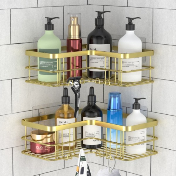 stusgo Corner Shower Caddy, Adhesive Shower Shelve...