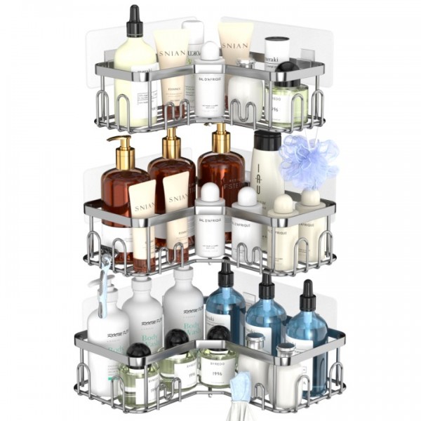 stusgo 3 Pack Corner Shower Caddy, Corner Shower S...