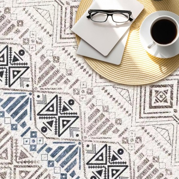 stusgo 200x300cm Vintage Carpet Mat for Bedroom Kitchen Living Room, Non-Slip Washable Rugs Vintage Carpet Mat Indoor Rugs Modern Soft Abstract Rugs Home Decor