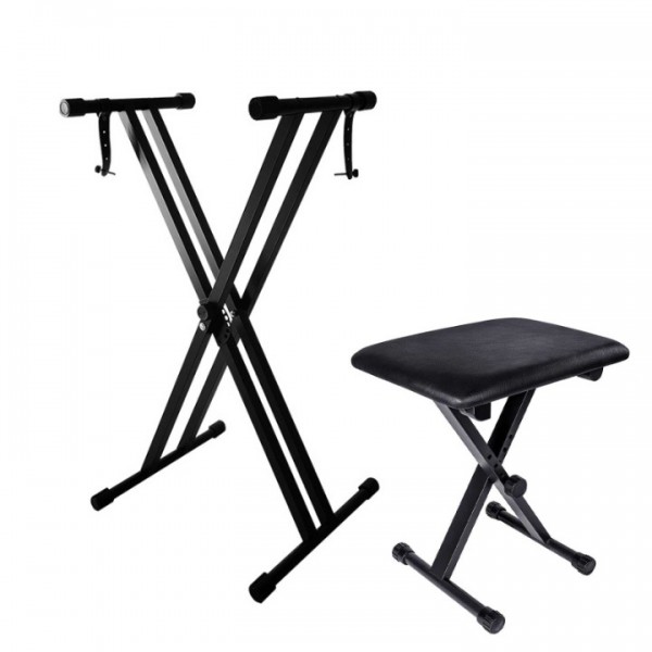 stusgo Keyboard Stand and Bench Pak，Double X Key...