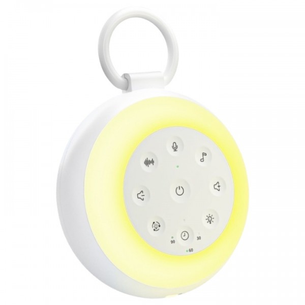 stusgo White Noise Machine - 24 Natural Soothing Sounds and 7 Color Night Light, Portable Sound Machine with 3 Timer Settings for Home, Travel and Fitness Use