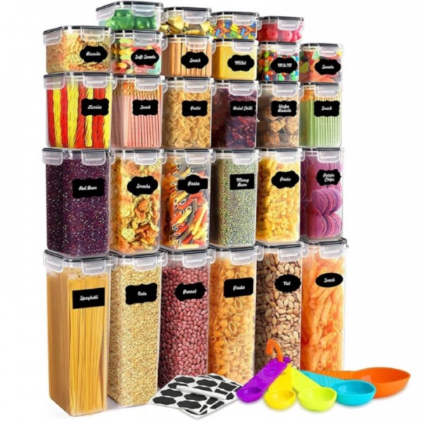 stusgo 28 Pack Airtight Food Storage Containers wi...