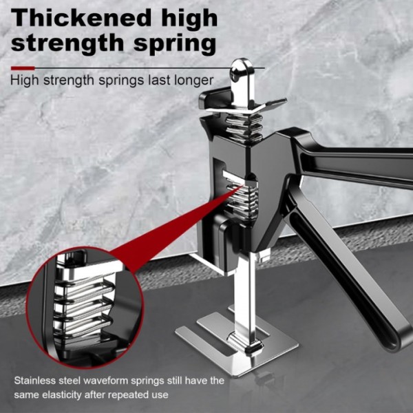 stusgo Hand Lifting Jack Tool, Labor Saving Elevator Hand Tool Lifter, Wall Tile Locator, Door Panel Lifter, Washing Machine Leveling, 0-25 CM Height Adjustable Lifter, Labor Saving Arm Jack (2 pcs)