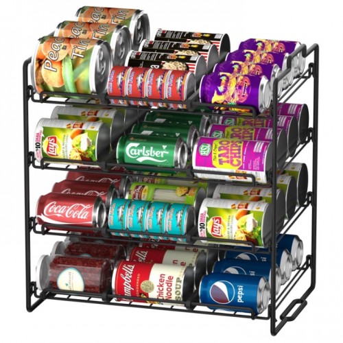 stusgo 4 Tiers Stackable Can Rack Organizer, Wear-...