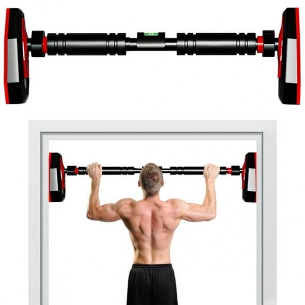 stusgo Pull Up Bar for Doorway No Screws, Adjustab...