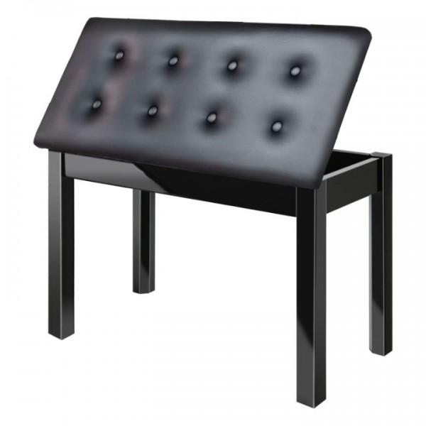 stusgo Piano Bench with Storage, Solid Wood Keyboa...