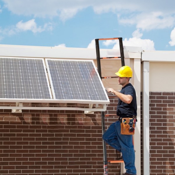 stusgo 12.8FT Telescoping Ladders, 3.9M Carbon Steel Extension Ladder, Heavy Duty 330lbs Capacity