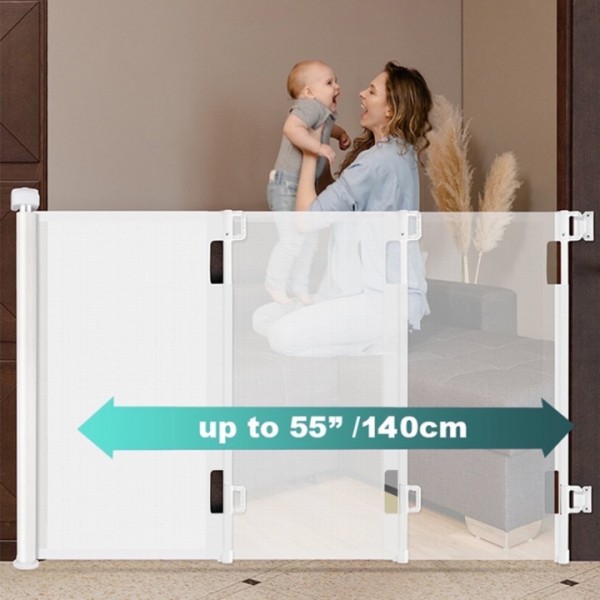 stusgo Retractable Baby Gate 33"x55"（1...