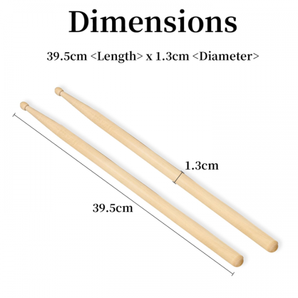 stusgo7A Drum Sticks, 3-Pair Oak Wood Professional Drumsticks for Live Performance and Heavy Practice