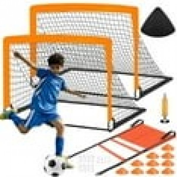 stusgo Kids Soccer Goals for Backyard Set, 2 Pack ...