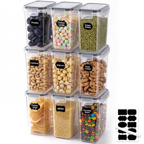 stusgo 9 Pcs 2L Airtight Food Storage Containers S...