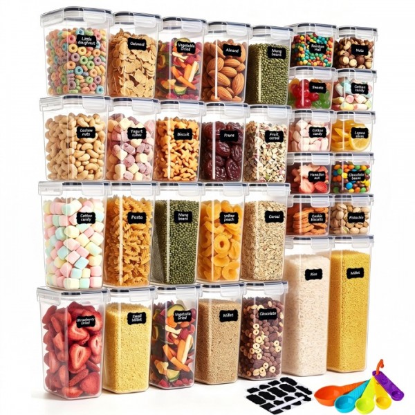 stusgo 32 Pack Airtight Food Storage Containers wi...