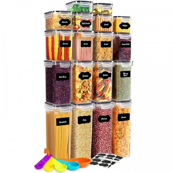stusgo 18 Pack Airtight Food Storage Containers wi...