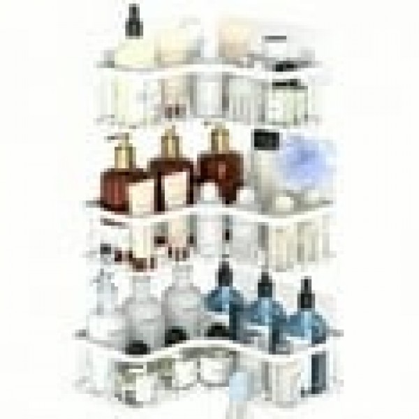 stusgo 3 Pack Corner Shower Caddy, Stainless Steel Adhesive Shower Organizer Corner Shower Shelves for Bathroom Storage(White)