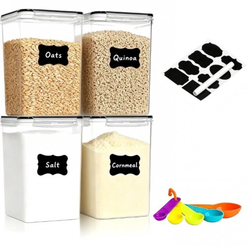 stusgo 4 Pcs 6.5L / 220 oz Large Food Storage Cont...