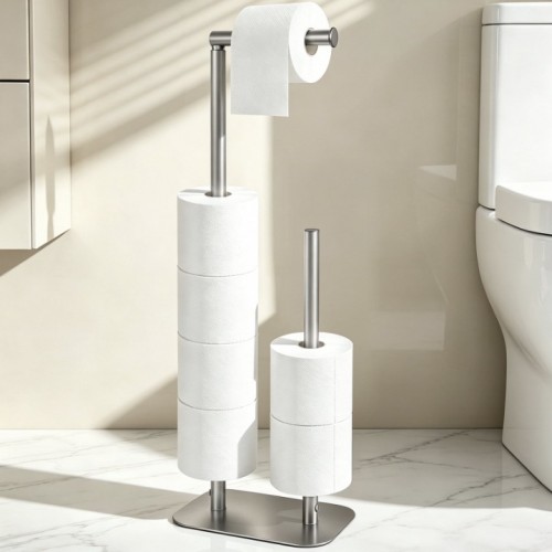 stusgo 2-in-1 Freestanding Toilet Paper Holders, B...