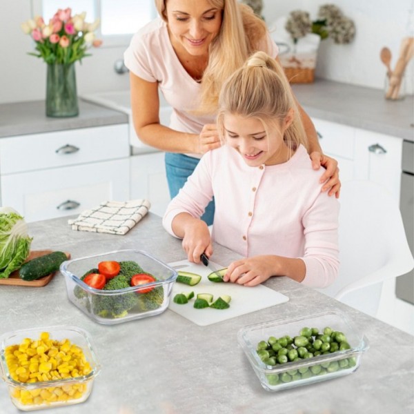 stusgo 24 Pack Glass Food Storage Containers with lids, Airtight Leak Glass Meal Prep Glass Containers, 3 Size Lunch Glass Containers, BPA Free,Reusable for Kitchen Organization (12Pcs Pink)