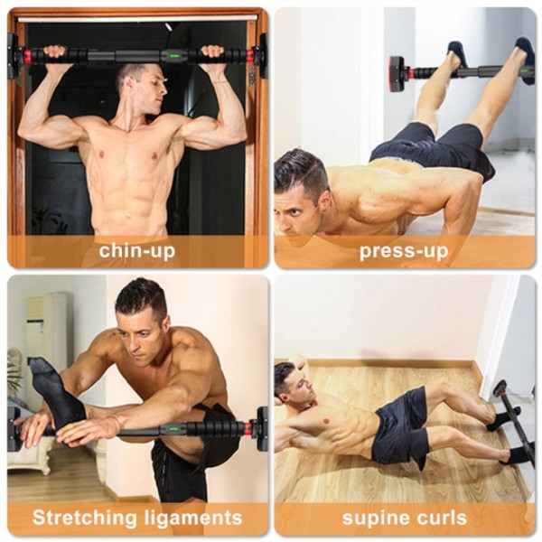 stusgo Pull Up Bar for Doorway, Home Indoor Chin Up Bar with No Screws, No Punching Adjustable Width Pull Up Bar[69-92cm], Strength Training Equipment Pullup Bar for Home Gym Upper Body Workout