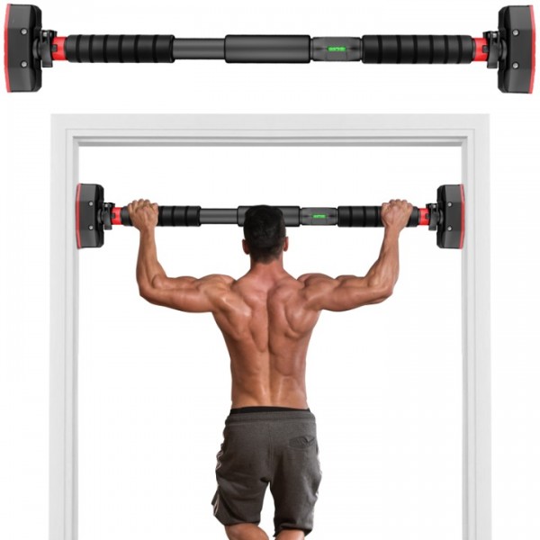 stusgo Pull Up Bar for Doorway, Home Indoor Chin Up Bar with No Screws, No Punching Adjustable Width Pull Up Bar[69-92cm], Strength Training Equipment Pullup Bar for Home Gym Upper Body Workout