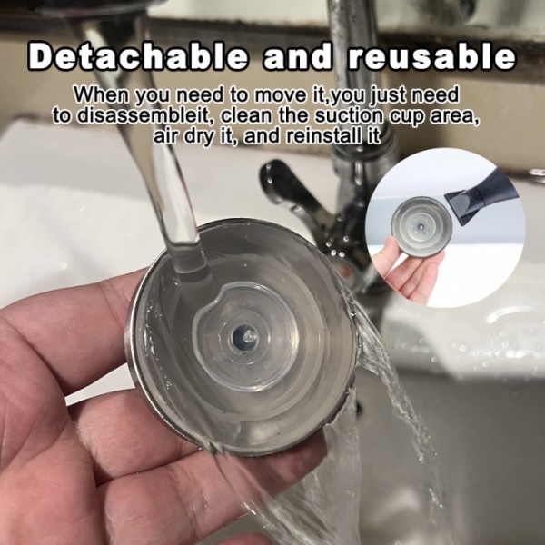 stusgo 4 Pack Towel Hooks Suction Cup Hooks for Bathroom Rustproof No Drill Hooks(Silver)