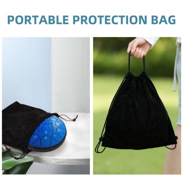 stusgo Steel Tounge Drum 6 Inch 11 Notes,Handpan Drum for Kids & Adults for Outdoor & Indoor Use