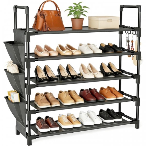 stusgo Shoe Rack 5 Tier Shoe Organizer Shoe Shelf ...