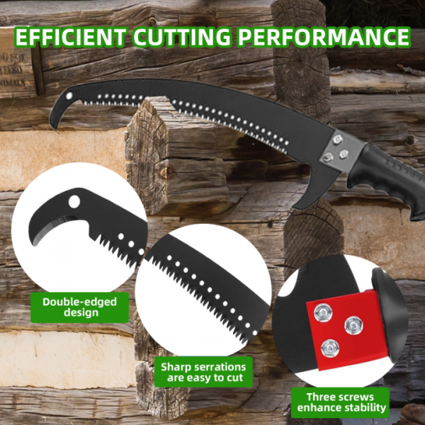 Pole Trimmer for Tree Trimming – 7.3–30 ft Long Tree Trimmer Pole Saw with Sharp Steel Blade and Pruner, Extendable Pole Saw with Lightweight 9 Fiberglass Handles, for Garden and High-Branch Cutting