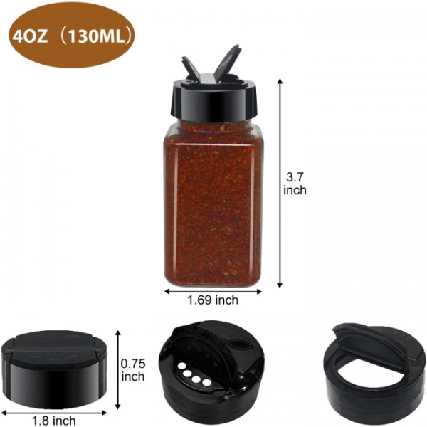 Stusgo 24-Count Clear Glass Airtight Food Storage Jars